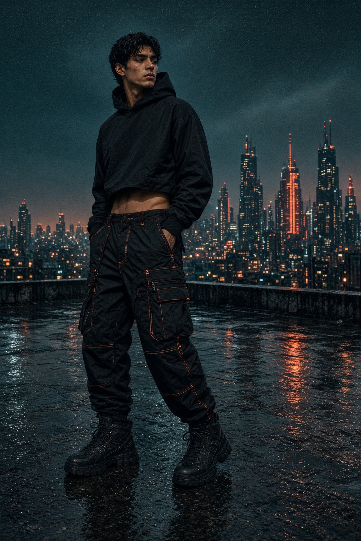Pantalón cargo Orbit negro